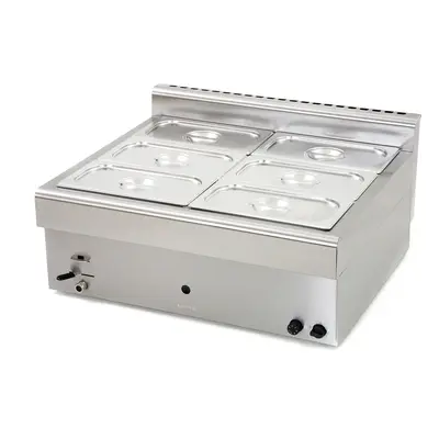 Archway Countertop Gastronorm Bains Marie - Gas 6 Pots